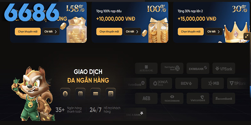 Game bài đổi thưởng 6686- Tham gia để nhận thưởng khủng